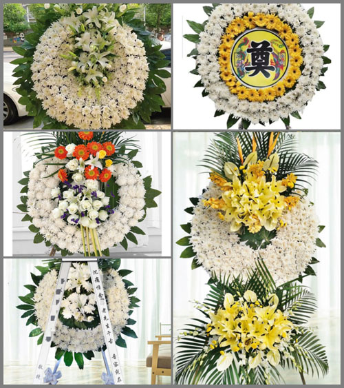 四川成都彭州市隆丰镇万安村花圈速递